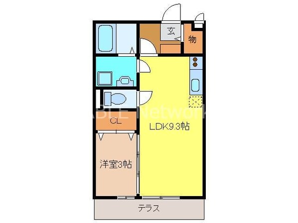 ヒメコスム　Ａ棟の物件間取画像